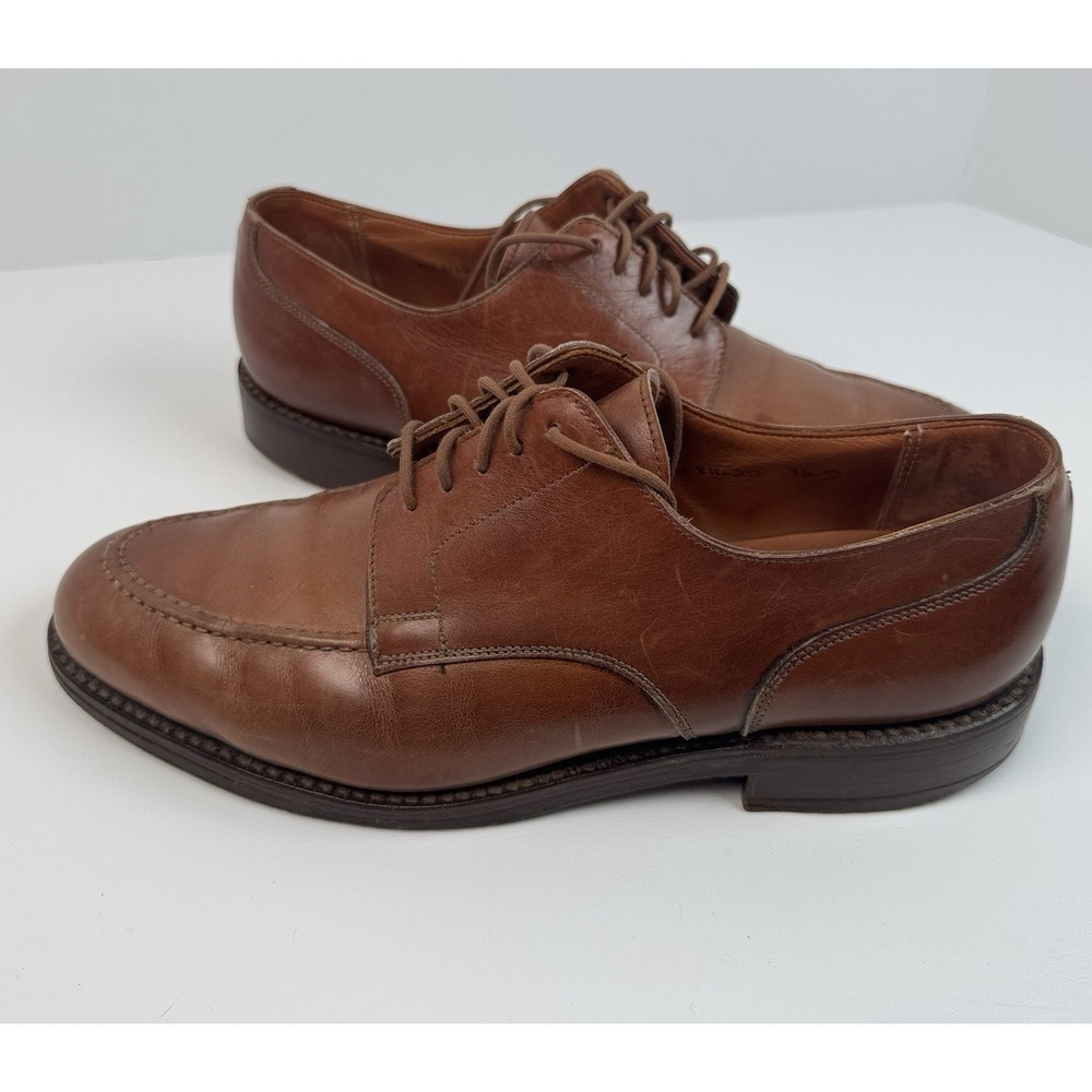 Ralph Lauren Polo Bench Made In England MC8142D SZ 7.5 D Moc Toe Derby Shoe - Picture 3 of 6
